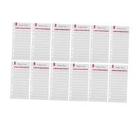 Gogogmee 12pcs Budget Planner Inserts Refill Sheets A6 6-hole Expense Tracker Paper Daily Budget Sheets for Binder Household and Office Organiser