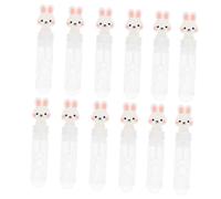 Gogogmee 12pcs Bunny Bubble Wands Safe Material Easter Party Favors for Outdoor Fun Spring Summer