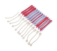 Gogogmee 12pcs Cold Wave Perm Rods for Women Gray Blue Red Hair Curling Rollers Plastic Hair Styling Tools for Salon and Home Use