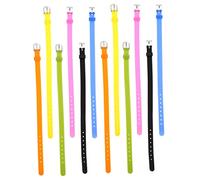 Gogogmee 12PCS Colorful Silicone Watch Straps for Unisex Comfortable and Stretchable Wristbands Skin-friendly 8MM Bracelets for Autism Awareness and Daily Wear