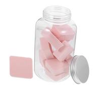 Gogogmee 12pcs Diamond Shape Makeup Puff Face Cleansing Sponge Exfoliating Skin Scrubber Moisturizing Travel-friendly Set Random Color