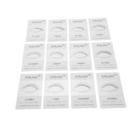 Gogogmee 12pcs Eyelash Trial Card Realistic False Lash Holder for Salon Use Compact Eyelash Exhibit Tool with Accurate Lash Preview for Extension Supplies and Makeup Practice