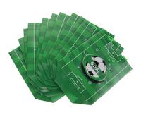 Gogogmee 12pcs Football Themed Bags Non Woven Treat Bags for Parties Versatile Storage Handles for Decorative Folding Design for Presents and Party Supplies