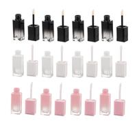 Gogogmee 12Pcs Gradient Lip Gloss DIY Tubes Set Pink, Black, and White Liquid Lipstick Bottles for Lip Cosmetic Making and Personal Beauty Use