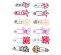 Gogogmee 12pcs Handmade Cartoon Hair Clips for Cute Hairpins Fashionable Hair Accessories for Parties Daily Wear and Birthdays