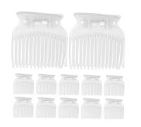 Gogogmee 12pcs Hot Curler Clamps Hair Styling Clips for Women and Transparent Heat Insulation Claw Clips for All Hair Types Sectioning Tool with Advanced Scalp Protection