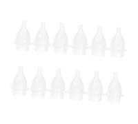 Gogogmee 12pcs Manual Baby Nose Sucker for Newborns and Toddlers Silicone Tips Safe Nasal Clearing Device Anti-Reflux Design Essential Infant Care Tool