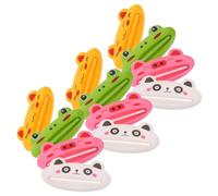 Gogogmee 12pcs Manual Toothpaste Squeezer Toothpaste Squeeze Clip Tube Squeezer Dispenser Clip Holders Pp
