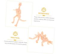 Gogogmee 12pcs Mini Dinosaur Skeleton Plastic Dinosaur Bone Models Educational Decor for Party Favors and Collectible Desktop Display
