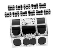 Gogogmee 12pcs Mini Pirate Treasure Box Small Treasure Chest Pirate Treasure Chest Treasure Chest Birthday Party Treasure Chest Small Pirate Treasure Chests Plastic Silver