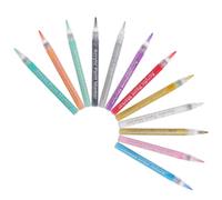 Gogogmee 12pcs Nail Art Drawing Pens Fine Tip Manicure DIY Painting Tools for Precise Dots Lines Petals Designs Portable Graffiti Markers for Salon and Home Use