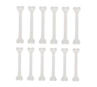 Gogogmee 12pcs Plastic Halloween Bone Props Lightweight Realistic Fake Human Skeleton Parts for Tabletop Decor Haunted House Party Accessories