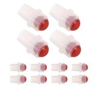 Gogogmee 12pcs Red Agate Jade Stone Roller Ball Insert Roll on Cap Replacements for Essential Oil Perfume Bottles Aromatherapy Mini Fragrance Roller Accessories