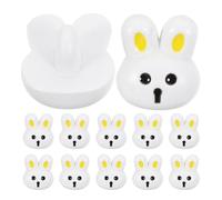 Gogogmee 12Pcs Small Rabbit Buttons 0.67 Inch Resin Sewing Buttons Easter Bunny Decorative Buttons for Kids Clothes Cardigans Coat DIY Crafts