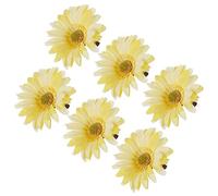 Gogogmee 12pcs Solar Flower Artificial Flower Hairpins Hair Clips for Women Girls Floral Hairpin Clip Floral Hair Clasp for Dress up Party