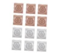 Gogogmee 12pcs Square False Eyelash Case Plastic Lash Storage Box Cards Design Easy Open Close for Lash Extension Accessories