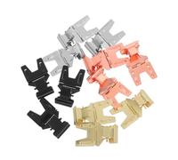 Gogogmee 12PCS Stainless Steel Metal Display Clips for Bakery and Retail Price Tags Rotatable Sign Holder Clamps in Gold Black Silver Rose Gold for Merchandising Food Pastry Shop