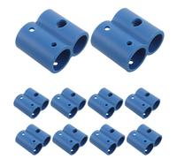 Gogogmee 12pcs Toilet Seat Bracket Clips Replacement for Elderly Commode Chair with 8-Shaped Tube Holder Clamp, Compatible with 22mm/27.5mm Pipes, Bathroom Wheelchair Accessories