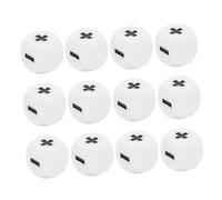 Gogogmee 12pcs White Arithmetic Dice for Math Learning Teaching Props with Addition and Subtraction Symbols Educational Game Accessories for Classroom and Party Use
