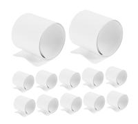 Gogogmee 12Pcs White DIY Graffiti Slap Bracelets Wristbands for Parties Events and Festivals Fun Crafting Activity for Birthday Halloween Christmas and More