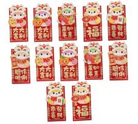 Gogogmee 12pcs Year Snake Chinese Year Red Envelopes Spring Festival Hong Bao Lucky Money Packets for Lunar Weddings and Asian Celebrations
