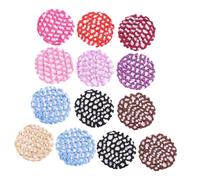 Gogogmee 13pcs Elastic Crochet Hair Bun Nets Assorted Colors Mesh Snoods for Women Dancer Flight Attendant Hair Accessories Professional Hairnet for Ballet and Work Random Color