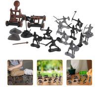 Gogogmee 14pcs Ancient Soldier War with Chariot and Archers Plastic Figures for Boys and Educational Role-playing Battle Playset