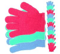 Gogogmee 14pcs Five-finger Bath Gloves for Exfoliating and Back Massage Multi-color Shower Towels for Deep Cleansing Removing Dead Skin and Excess Oil Suitable for Women Men and Students