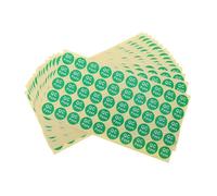 Gogogmee 15 Sheets QC Passed Stickers Label, 0.8” 50pcs/Sheet Round Adhensive QC Passed Stickers for Inspection Tags, Testing, Packaging, Production