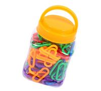 Gogogmee 150pcs Educational DIY Plastic C-clips Link Chain for Creative Assembling Learning for Over Years Geometric Shapes for Cognitive Development and Skill Training