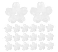 Gogogmee 150pcs Flower Spacer Loose Beads Jewelry Flower Caps Jewelry Bead Caps White