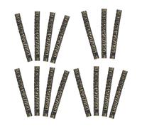 Gogogmee 15pcs Black Metal Price Display Tags with Gold Numbers, Adjustable Jewelry Pricing Labels for Retail Counters, Sturdy Price Sign Holders for Store Fixtures