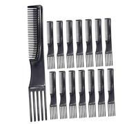 Gogogmee 15Pcs Double Sided Hair Styling Combs for Women Salon Use Flexible Teeth Preventing Hair Damage and Static Ergonomic Grip for Comfortable Grooming