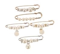 Gogogmee 15pcs Elegant Pearl Brooch Pins for Dress Fixed Clip Decorative Safety Pins for Waistband Adjustment Pants Skirts Sweaters Shawls Versatile Clothing Fastener for Women