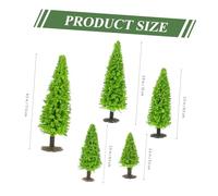 Gogogmee 15pcs Miniature Train Scenery Trees for Model Landscape DIY Artificial Sand Table Plant Models in Various Fine Craftsmanship for Architectural Layout and Railway Decoration