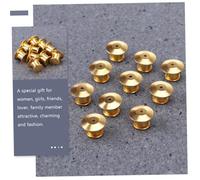 Gogogmee 15Pcs Wear-Resistant Alloy Locking Pin Backs Clamps for Lapel Pins Tie Tacks Jewelry Making Display Books Easy to Use Multi-Purpose Keepers for Souvenirs and Crafts