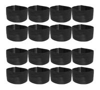 Gogogmee 16pcs Black Armband for Adults, Elastic Polyester Material with Quick Secure or Remove Feature and Comfortable Fit, Adjustable Mourning Band Suitable for Ceremony