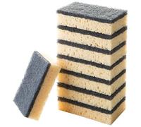 Gogogmee 16pcs Cleaning Sponge Wipes Multi-Purpose Scouring Pads for Kitchen Dishwashing Sponge Cleaner