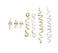 Gogogmee 16pcs Dreadlocks Beads and Spiral Hair Clips Set, Metal Braid Accessories with Gold and Silver Loc Jewelry for Braids, Suitable for African and Twisted Hairstyles