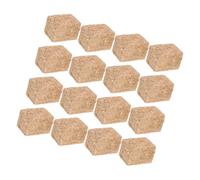 Gogogmee 16pcs Miniature Haystack Decorations 2x2x3cm Faux Straw Bale for Dollhouse Farm Scene Yard Ornament Micro Landscape Accessories