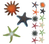 Gogogmee 16pcs Ocean Animal Sea-star Figurine Realistic Simulation Miniature Sea Creature Models Educational Playroom Decorations