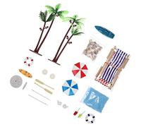 Gogogmee 18pcs Mini Shell Beach Style Decor Set Colorful Summer Ornaments for Home Dollhouse Decoration Safe Mini Accessories for Family Friends Aesthetic Photo Props