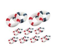 Gogogmee 18pcs Miniature Nautical Life Ring Ornaments Mediterranean Style Lifebuoy Decor for Home and Garden Coastal Adventure Inspiring Decorations for Spaces