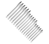 Gogogmee 18pcs Stainless Steel Lipstick Spoons Subpackaging Tools Cosmetic Scoops for DIY Lipstick Making and Lip Gloss Kits, Metal Set for Professional Makeup Use