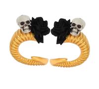 Gogogmee 1pair Gothic Sheep Horn Hair Clips for Halloween Unique Decorative Hair Accessories for Girls Sturdy Creative Design for Cosplay Festive Looks