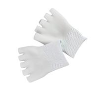 Gogogmee 1Pair Open Toed Gel Moisturizing Socks for Women Non Slip Spa Socks for Foot Care Comfort Relief from Plantar Achilles White