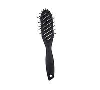 Gogogmee 1Pc Curved Shaped Hairdressing Styling Comb Lightweight Portable Plastic Massage Comb for Women Ladies for Curly Hair Care Black