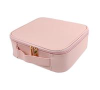 Gogogmee 1Pc Hand Held Makeup Brush Case Travel Organizer for Capacity Makeup Tool Holder PU for Home Go Use