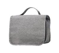 Gogogmee 1pc Large Capacity Travel Toiletry Bag Foldable Makeup Storage Pouch Design for Organizing The Go Grey