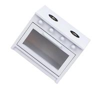 Gogogmee 1Pc Mini Wooden Dollhouse Stove Cooking Stove Accessory for Pretend Play Safe and Smooth Wood Material Modern Design for Endless Fun Miniature Kitchen Scenarios